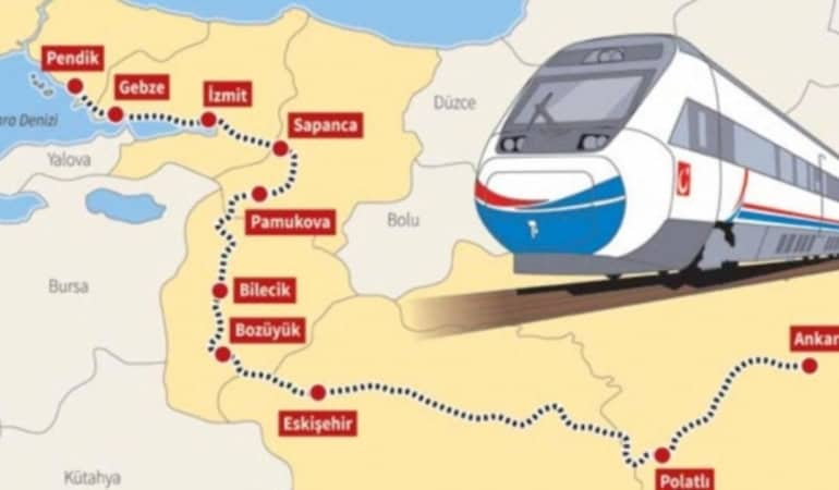 İstanbul-Ankara Arasındaki Süper Hızlı Trenle Seyahat Süresi 80 Dakikaya İnecek 2034'te Tamamlanacak Proje Duyuruldu