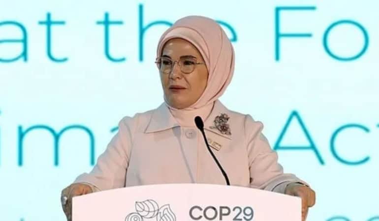 Emine Erdoğan'dan COP29 Mesajı Ortak Gelecek İçin Umut Verici Adımlar